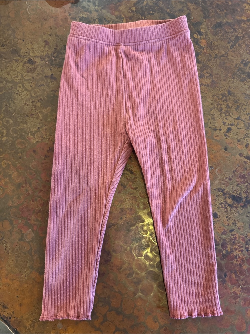 Old Navy Ribbed Mauve Pink Girls' Leggings